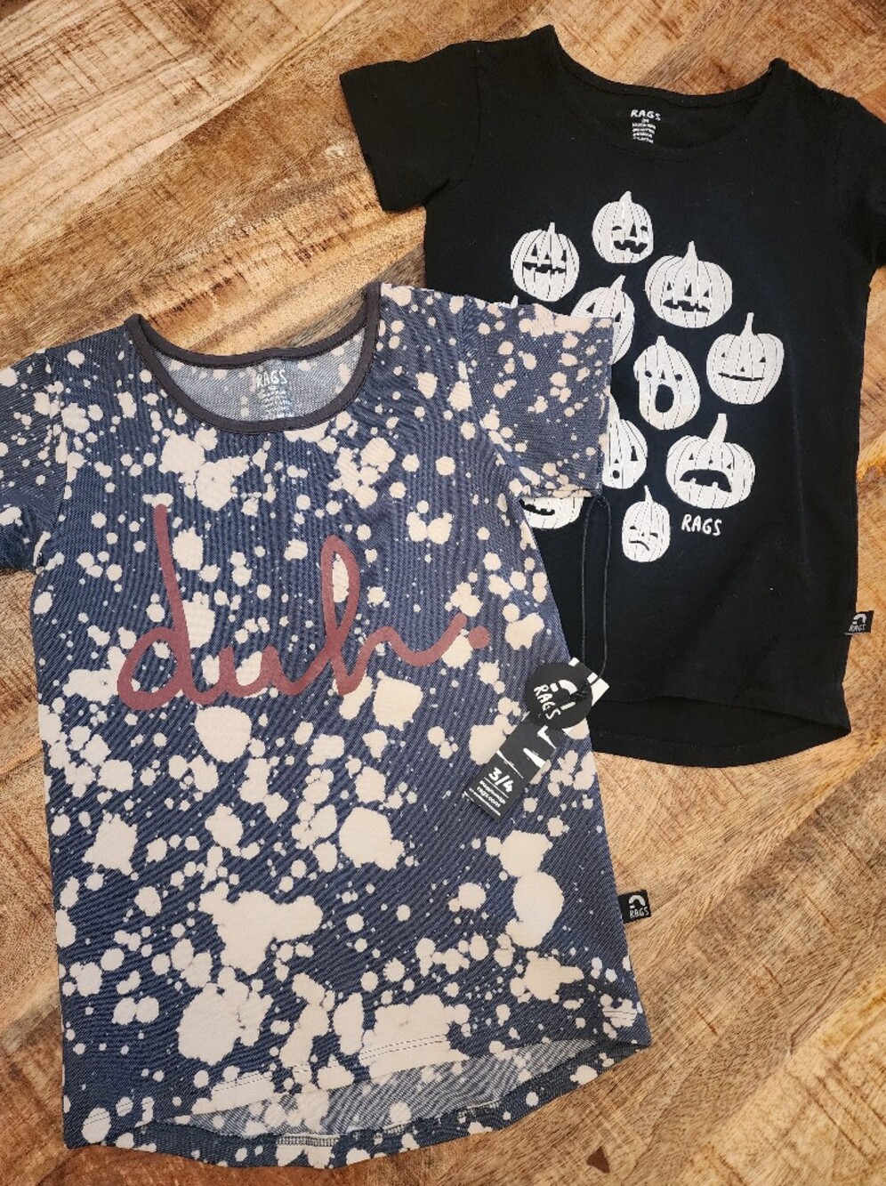 Blue Splatter 'smile' Graphic Tee